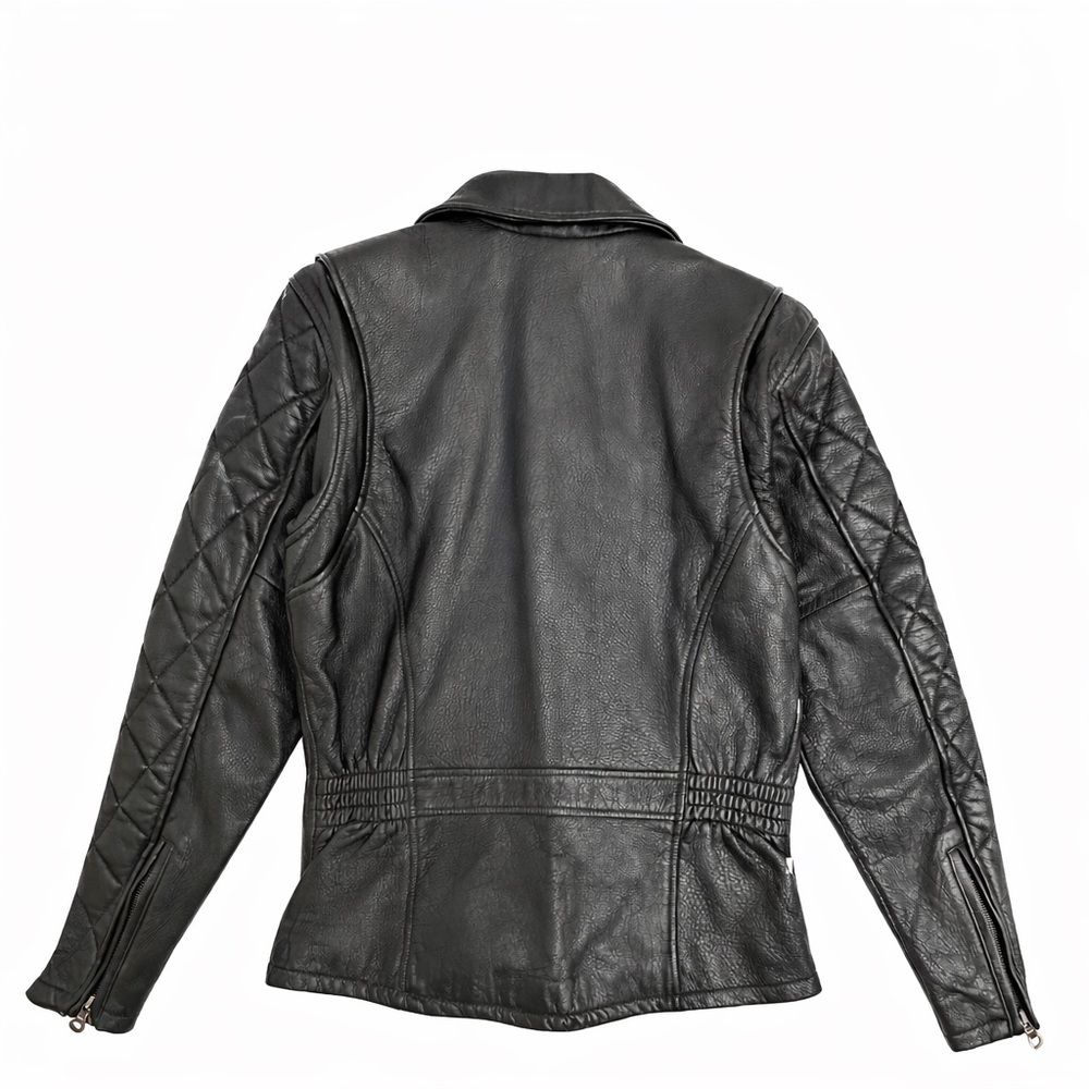 Harley-Davidson Black Quilted Leather Jacket - Picture 3 of 5